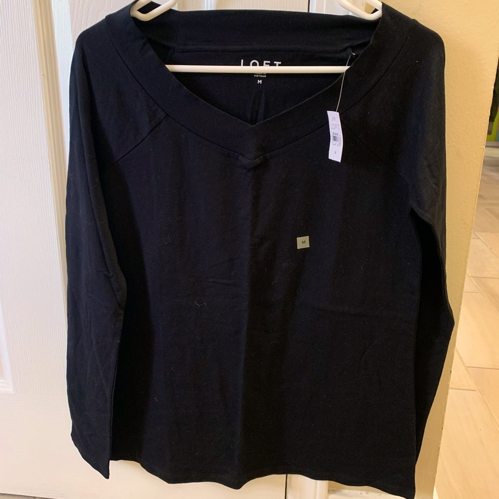 New Black  Loft Long sleeved Tee